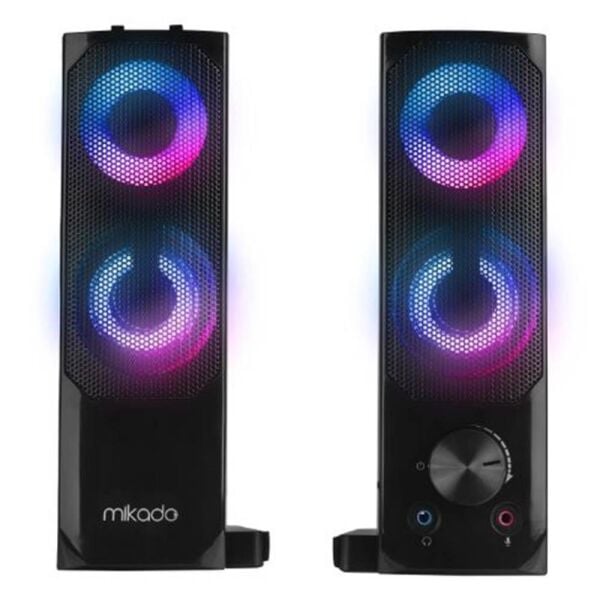 Mikado MD-S102 2.0 3Wx2CH RGB Ledli Siyah USB Soundbar Speaker Hoparlör
