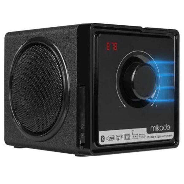 Mikado BT-236 3W+3W Siyah SD+MMC+( FM RADYO) Destekli Bluetooth Müzik Kutusu Aux Grişli Şarjlı