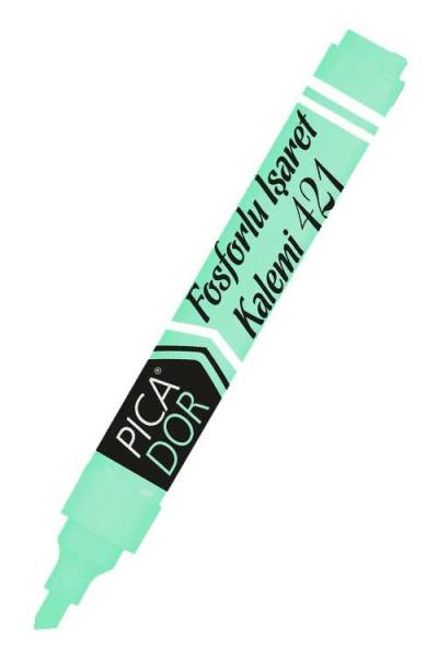 Picador 421 Doldurulabilir Pastel Yeşil Fosforlu Kalem