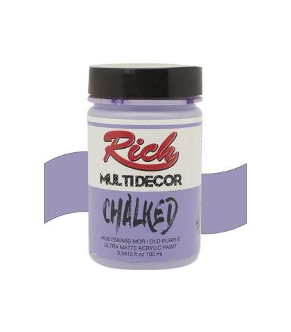 Rich Multi Decor Chalked Akrilik Boya 100 cc Eskimiş Mor 100-4536