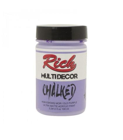 Rich Multi Decor Chalked Akrilik Boya 100 cc Eskimiş Mor 100-4536