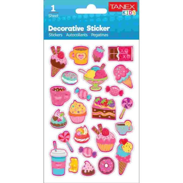 Tanex Sticker Dondurma Kahve Serisi 25061