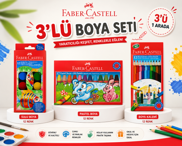 Faber Castell Boya Seti 3 lü