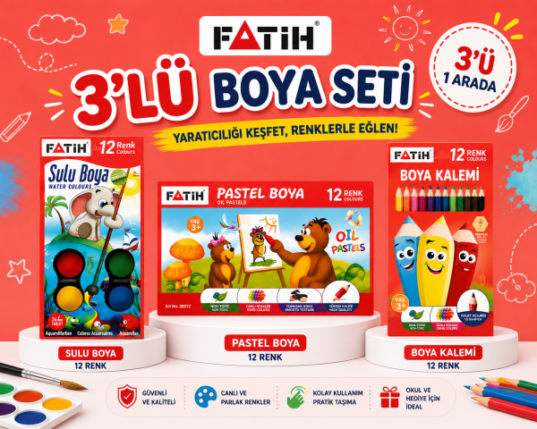 Fatih 3 lü Boya Seti