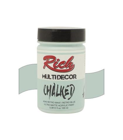 Rich Multi Decor Chalked Akrilik Boya 100 cc Retro Mavi 100-4546