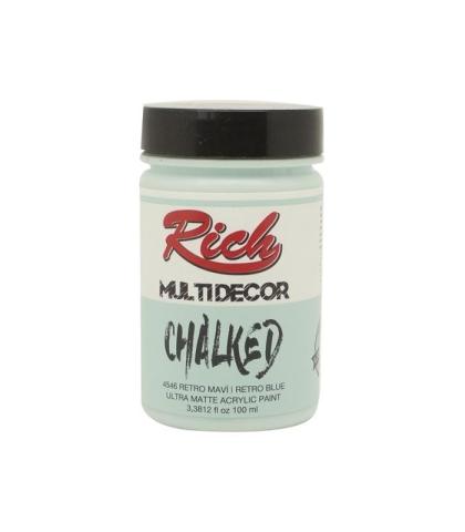 Rich Multi Decor Chalked Akrilik Boya 100 cc Retro Mavi 100-4546