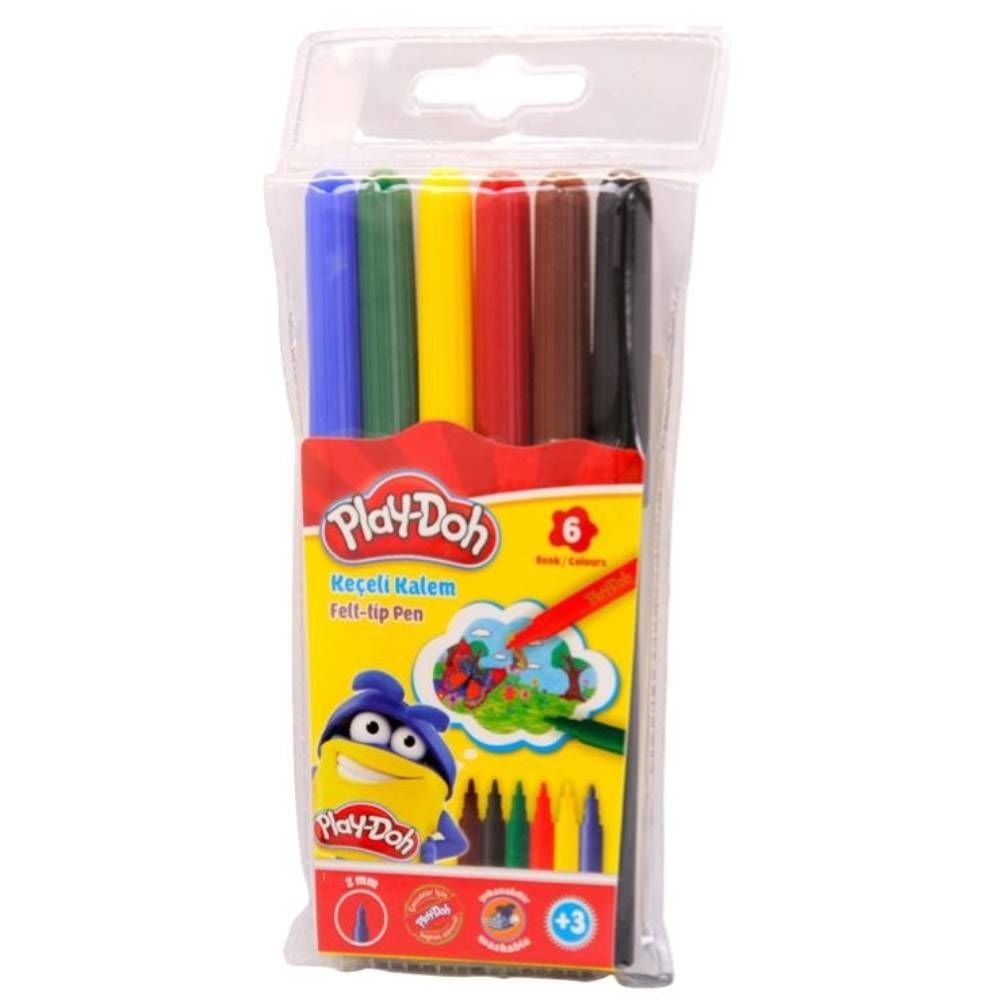 Play-Doh Keçeli Kalem 6 Renk 2Mm Ke004