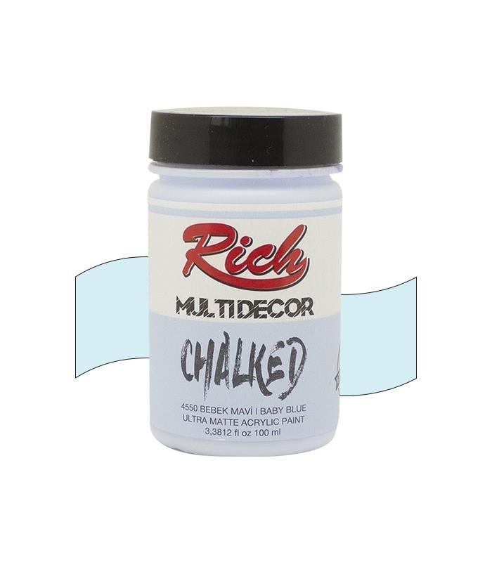 Rich Multi Decor Chalked Akrilik Boya 100 cc Akdeniz Mavisi 100-4552