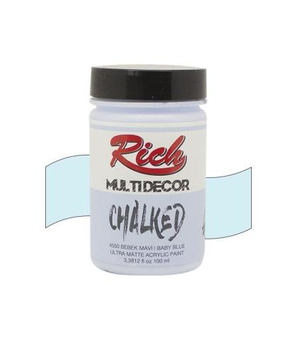 Rich Multi Decor Chalked Akrilik Boya 100 cc Akdeniz Mavisi 100-4552