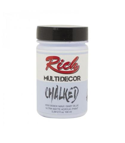 Rich Multi Decor Chalked Akrilik Boya 100 cc Akdeniz Mavisi 100-4552