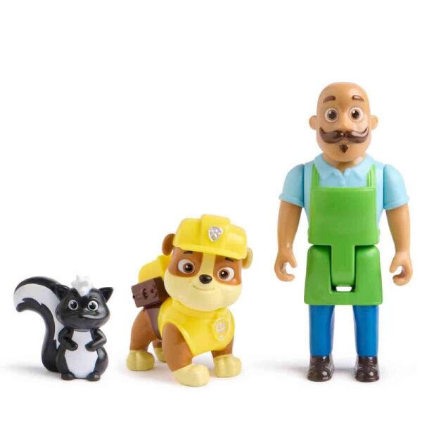 Paw Patrol 3’lü Figür Seti Rubble ve MR.Porter