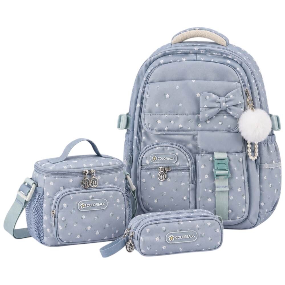 Color Bags B95 2'li Set Yeşil İlkokul Çantası
