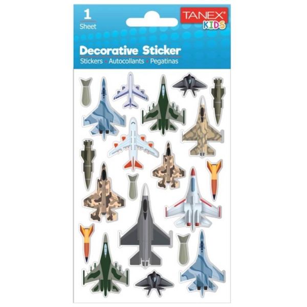 Tanex Sticker Savaş Uçakları Serisi 25050