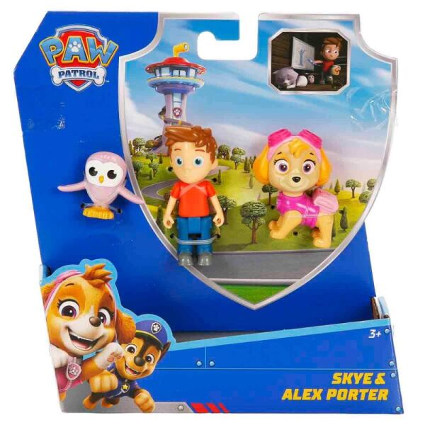 Paw Patrol 3’lü Figür Seti Skye ve Alex Porter