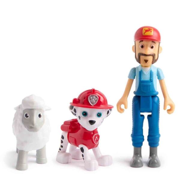 Paw Patrol 3’lü Figür Seti Marshall ve Farmer Al