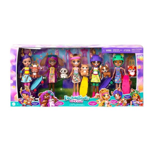 Enchantimals Şehir Bebekleri Beşli Paket HHC19