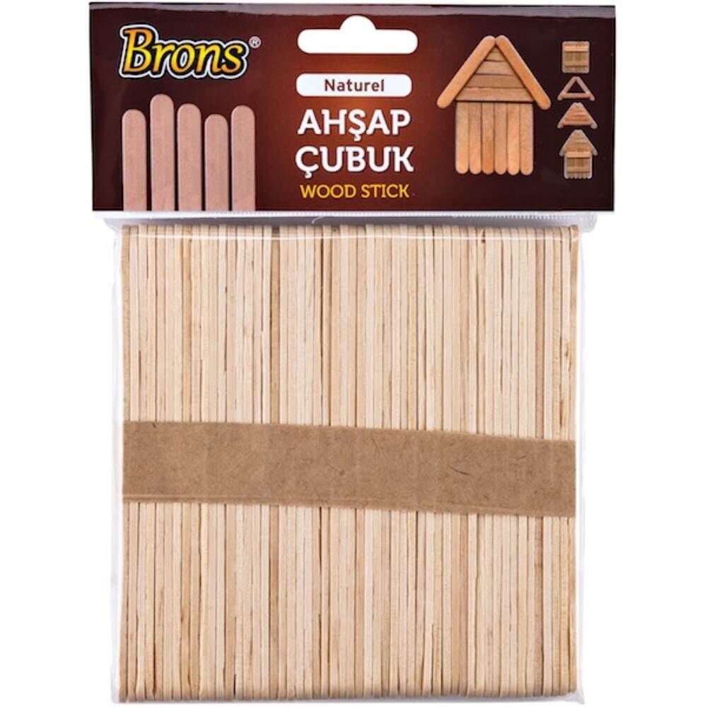 Brons Ahşap Çubuk Naturel Büyük BR-901