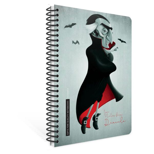 Classica 17x24 120 Yaprak Çizgili Sert Kapak Spiralli Defter 6382