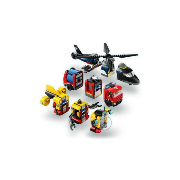 LEGO® City Helikopter, İtfaiye Kamyonu ve Denizaltı Karışımı 60462
