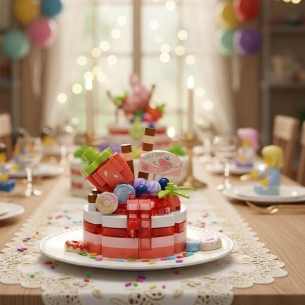 LOZ 8644 Çiçekli Pasta 160 Parça Blok Oyuncak