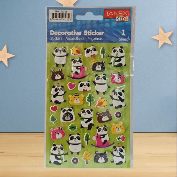 Tanex Sticker Panda Serisi 25033