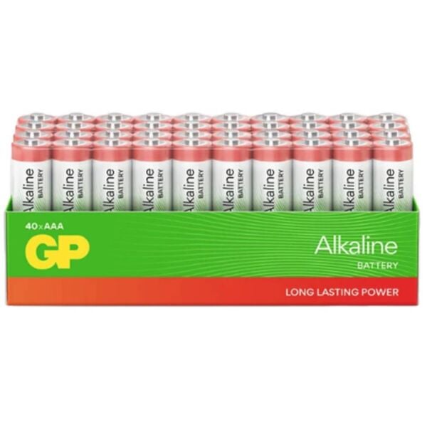 GP G-Tech LR03 AAA Boy Red Alkalin İnce Kalem Pil 40'lı Paket GP24ARETA21-2GST40