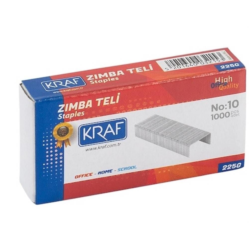 Kraf Zımba Teli No:10 Beyaz 1000 Li 225G