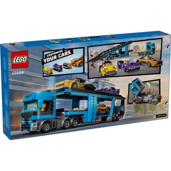 LEGO® City Spor Arabalı Araç Taşıma Kamyonu 60408