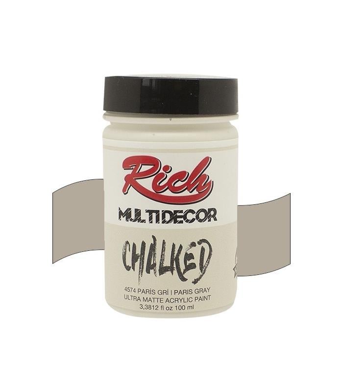 Rich Multi Decor Chalked Akrilik Boya 100 cc Paris Gri 100-4574