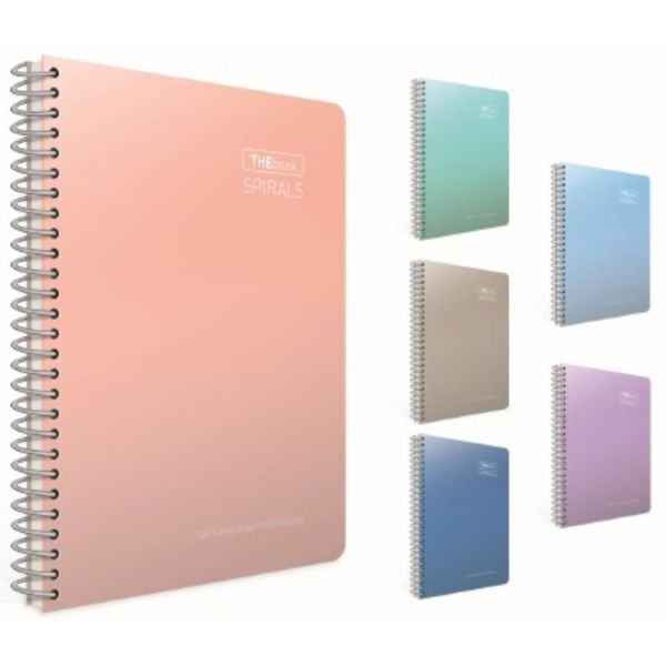 The Book A4 200 Yaprak Çizgili Spiralli Sert Kapak Defter 6069