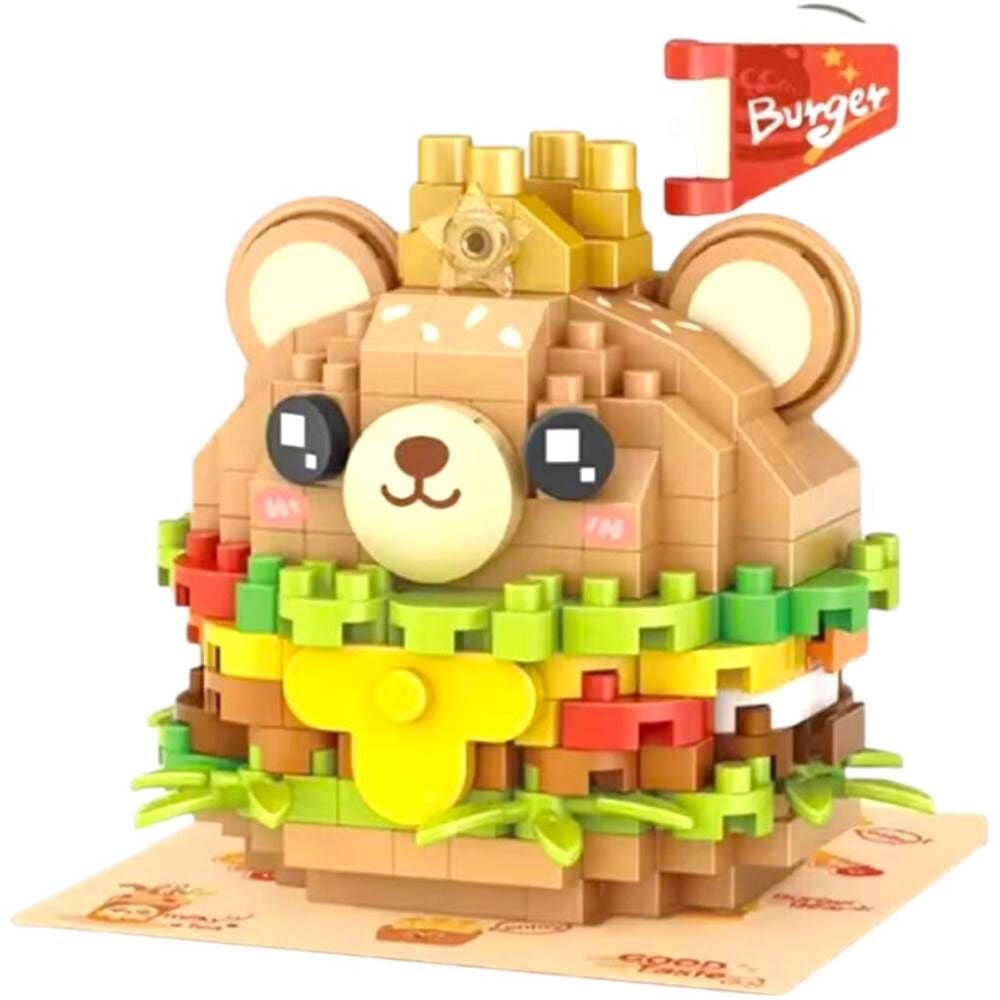 LOZ LZ-8812 Ayılı Burger 260 Parça Blok Oyuncak