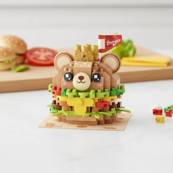 LOZ LZ-8812 Ayılı Burger 260 Parça Blok Oyuncak