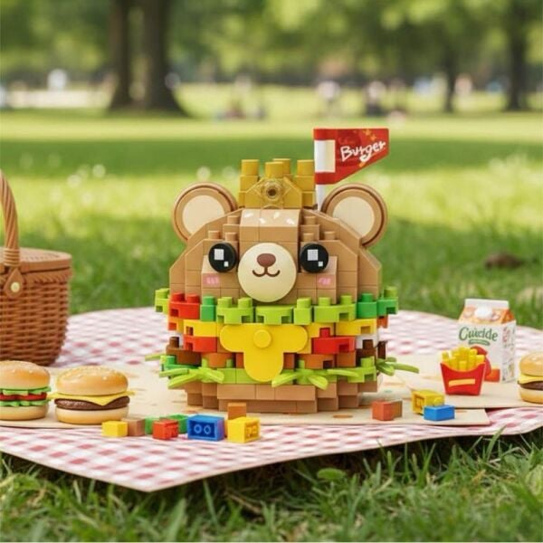 LOZ LZ-8812 Ayılı Burger 260 Parça Blok Oyuncak