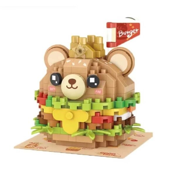 LOZ LZ-8812 Ayılı Burger 260 Parça Blok Oyuncak