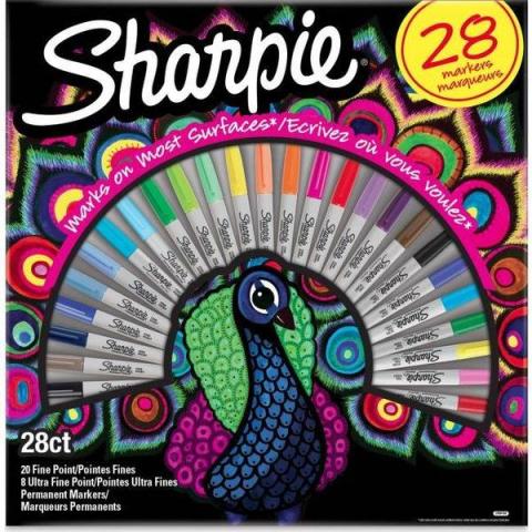 Sharpie Permanent Markör Kalem 28 Renk Tavus Kuşu 2058158
