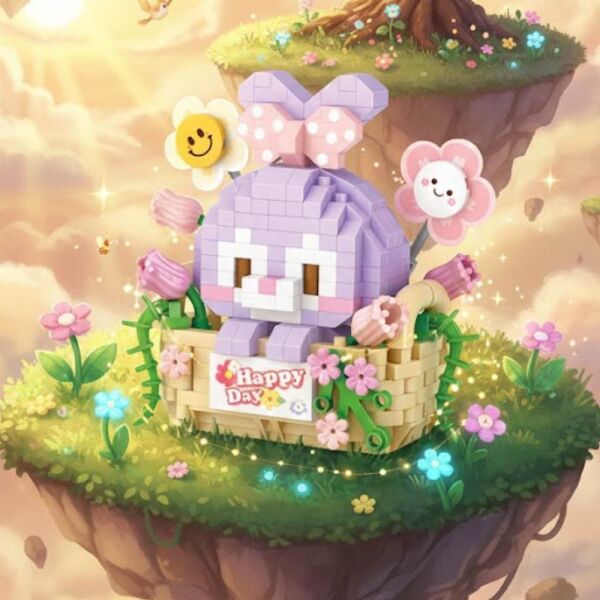 LOZ LZ-8805 Mor Tavşan 400 Parça Blok Oyuncak