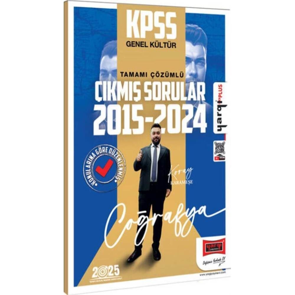Yargı KPSS 2025 GK Coğrafya 2015-2024 Çıkmış Sorular