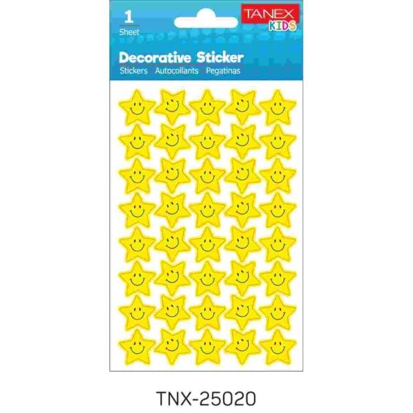 Tanex Sticker Gülen Yüz Yıldız Serisi 25020