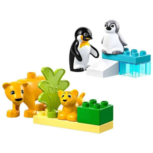 LEGO® DUPLO Vahşi Hayvan Aileleri Penguenler ve Aslanlar 10442