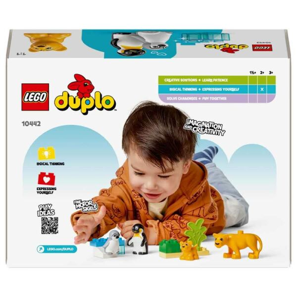 LEGO® DUPLO Vahşi Hayvan Aileleri Penguenler ve Aslanlar 10442