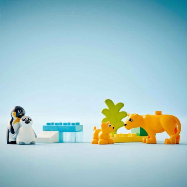 LEGO® DUPLO Vahşi Hayvan Aileleri Penguenler ve Aslanlar 10442