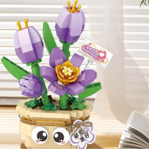 LOZ LZ-8842 Lale Çiçeği 380 Parça Blok Oyuncak
