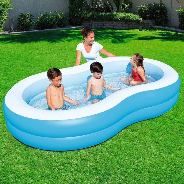 Bestway 262x157x46 cm cm Oval Renkli Havuz 54117