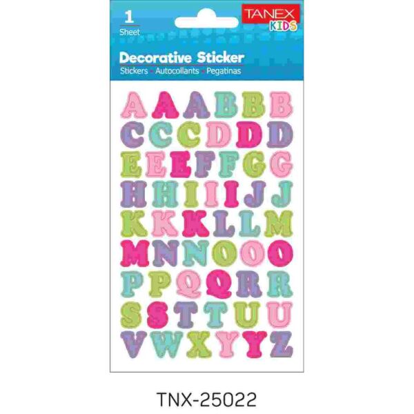 Tanex Sticker Alfabe Serisi 25022