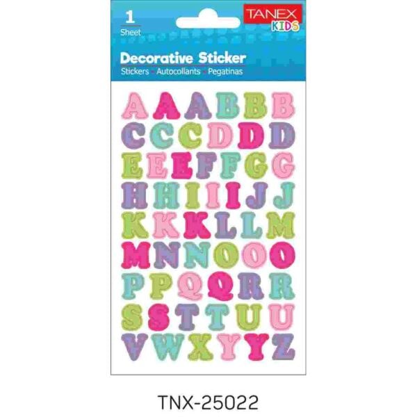 Tanex Sticker Alfabe Serisi 25022