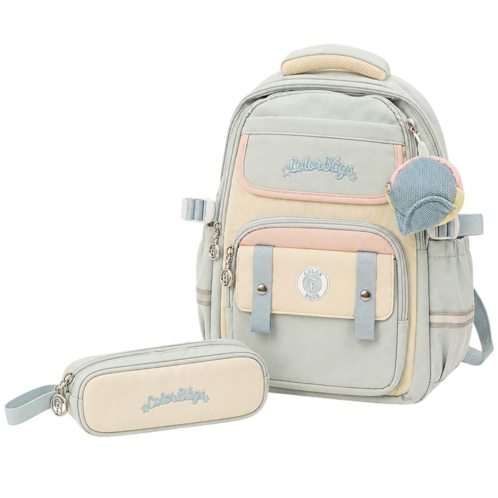 Color Bags B100 2'li Set Mavi İlkokul Çantası
