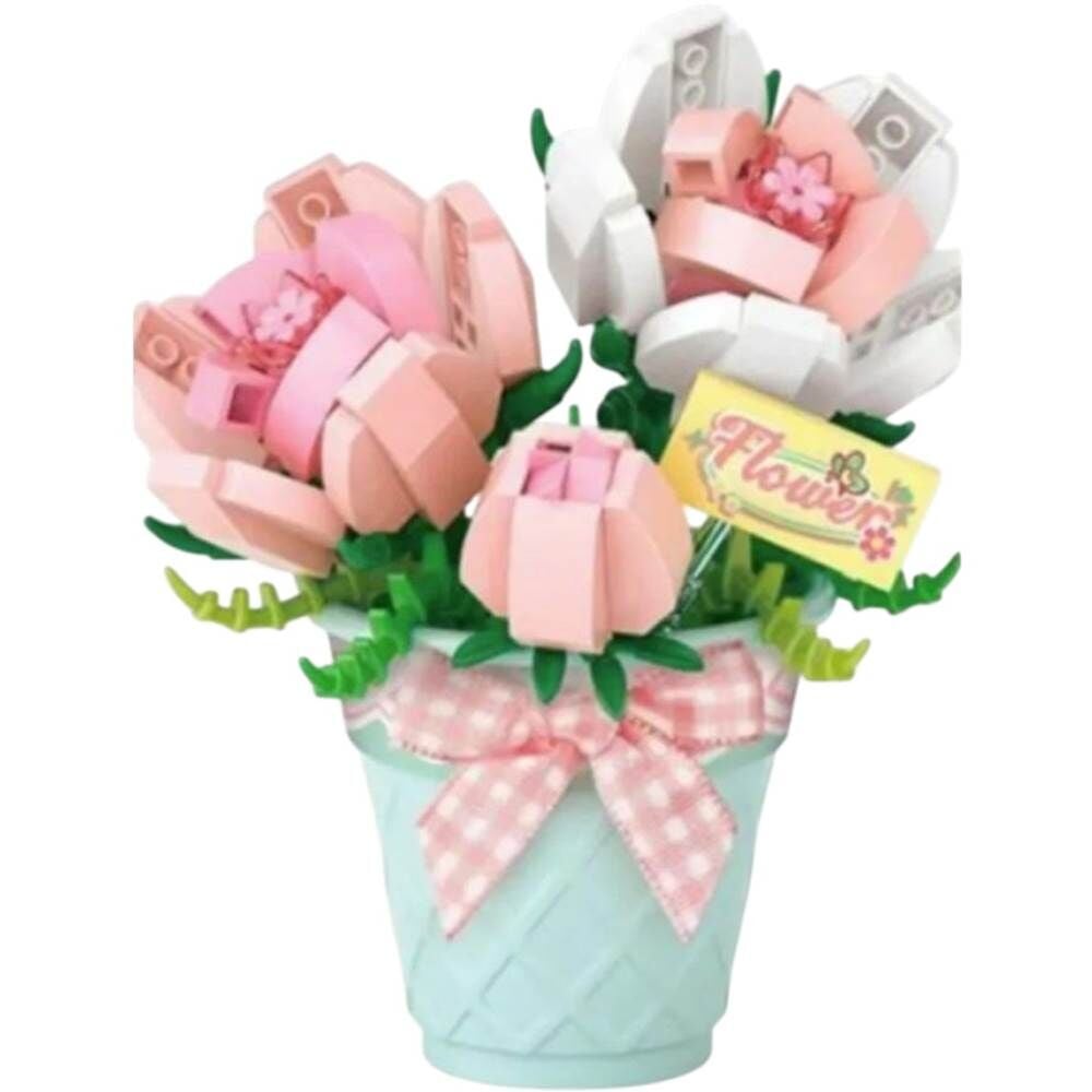 LOZ LZ-8836 Saksılı Gül 230 Parça Blok Oyuncak