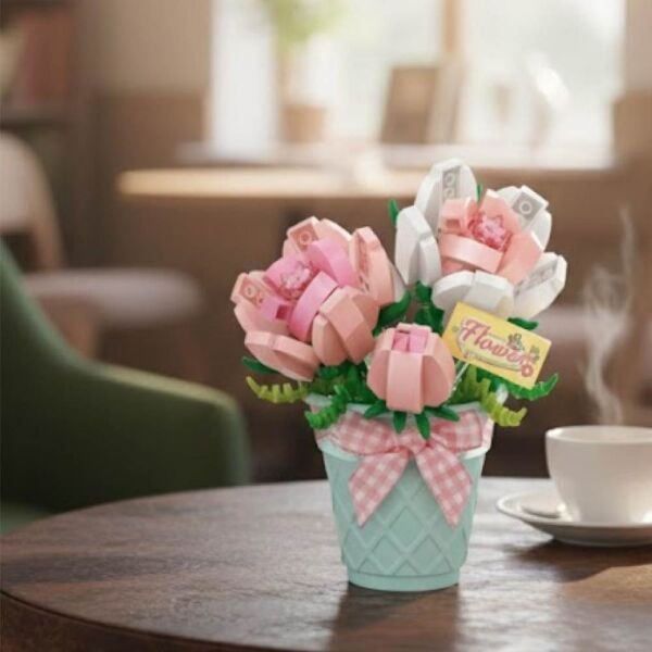 LOZ LZ-8836 Saksılı Gül 230 Parça Blok Oyuncak