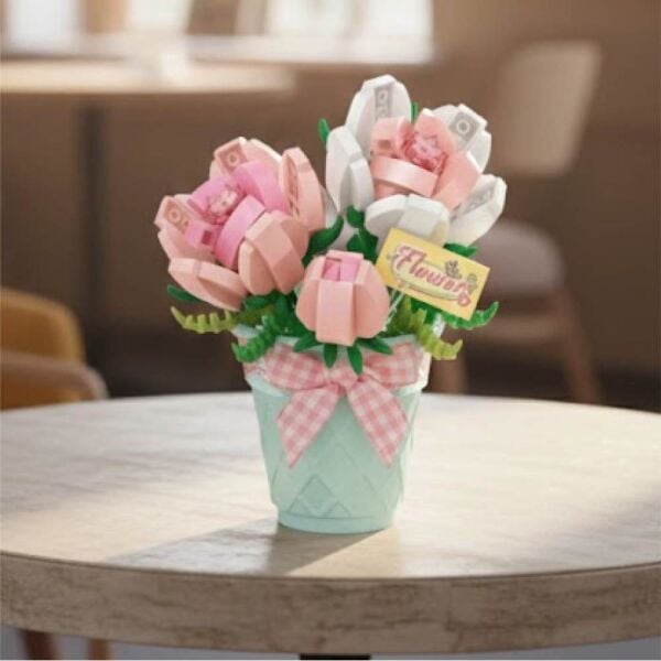 LOZ LZ-8836 Saksılı Gül 230 Parça Blok Oyuncak