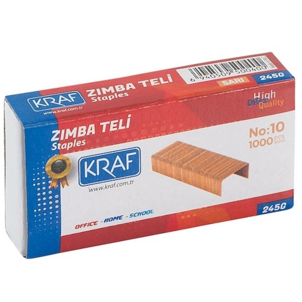 Kraf Zımba Teli No:10 Sarı 1000 Li 245G